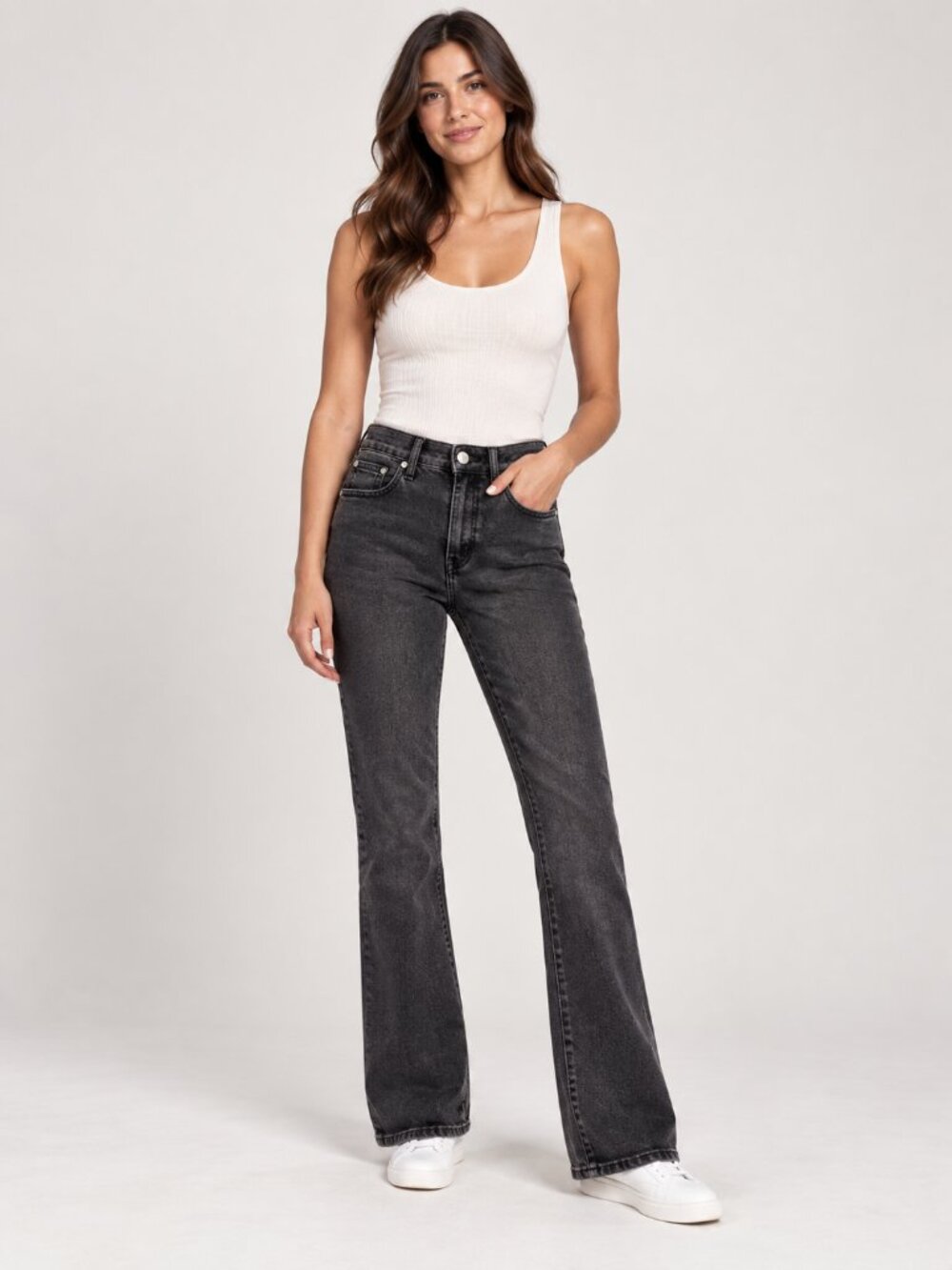 Madewell Washed Black Bootcut Jeans